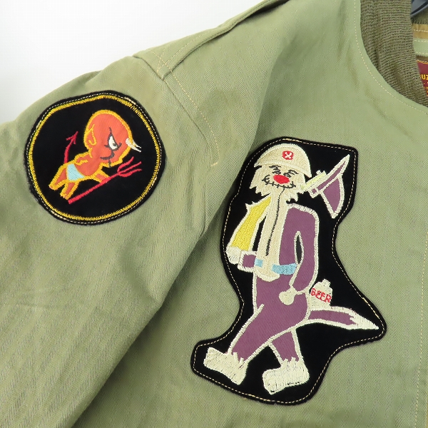 実際に弊社で買取させて頂いたBUZZ RICKSON'S/バズリクソンズ L-2 シビリアンモデル フライトジャケット BR13904 /38の画像 5枚目