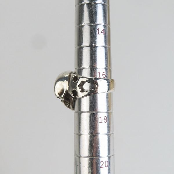 実際に弊社で買取させて頂いたCRAZY PIG/クレイジーピッグ カッタウェイ スカルリング 17号の画像 9枚目