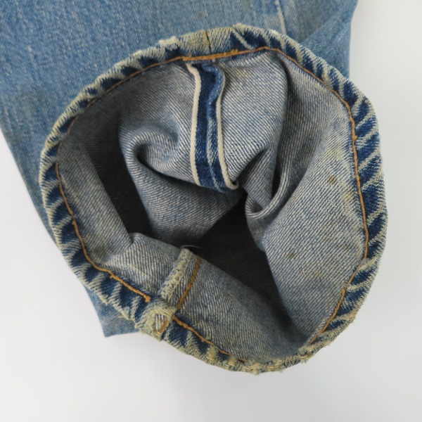 実際に弊社で買取させて頂いた【難有り品】Levis/リーバイス 501 ヴィンテージ 66後期 刻印6 スモールe ボタンフライ デニムパンツの画像 3枚目