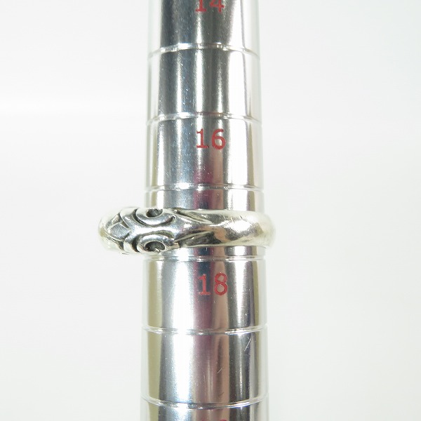 実際に弊社で買取させて頂いたCRAZY PIG/クレイジーピッグ 2スカル チューダー リング 17.5号の画像 8枚目