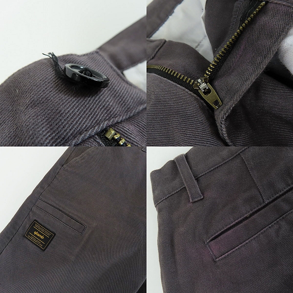 実際に弊社で買取させて頂いたglamb/グラム Davis chino pants /デイビスチノパンツ チャコールグレー系 GB0419/P04/2の画像 8枚目