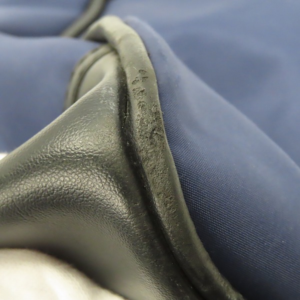 実際に弊社で買取させて頂いたCOMME des GARCONS SHIRT × FRED PERRY/コムデギャルソンシャツ×フレッドペリー コラボボストンバッグ ネイビー×ブラックの画像 8枚目