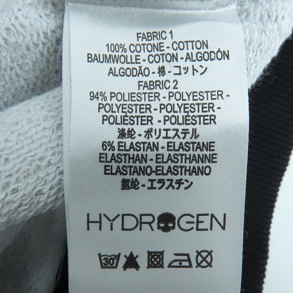 実際に弊社で買取させて頂いたHYDROGEN/ハイドロゲン 袖切替 幾何学模様 ジップアップパーカー M の画像 3枚目