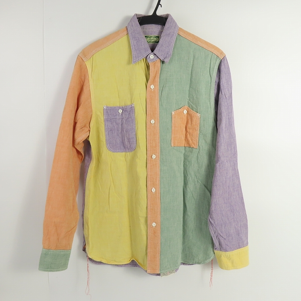 実際に弊社で買取させて頂いたSUGAR CANE/シュガーケーン マルチカラー 長袖シャツ SC25208/L