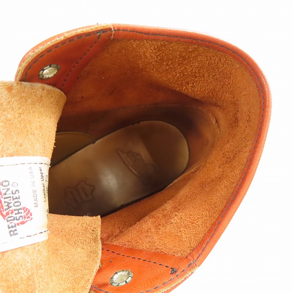 実際に弊社で買取させて頂いたRED WING/レッドウィング アイリッシュセッター ブーツ 羽タグ 8166 /8.5Dの画像 4枚目