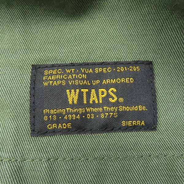 実際に弊社で買取させて頂いた【未使用】WTAPS/ダブルタップス 17AW BUDS LS 01 SHIRT ミリタリーシャツ 172WVDT-SHM01/01の画像 5枚目
