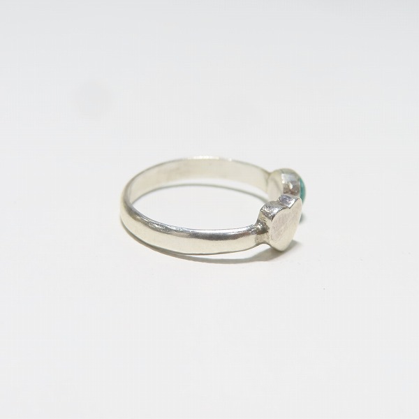 実際に弊社で買取させて頂いたHOLLYWOOD RANCH MARKET/ハリウッドランチマーケット ハート ストーンリング 8.5号の画像 4枚目