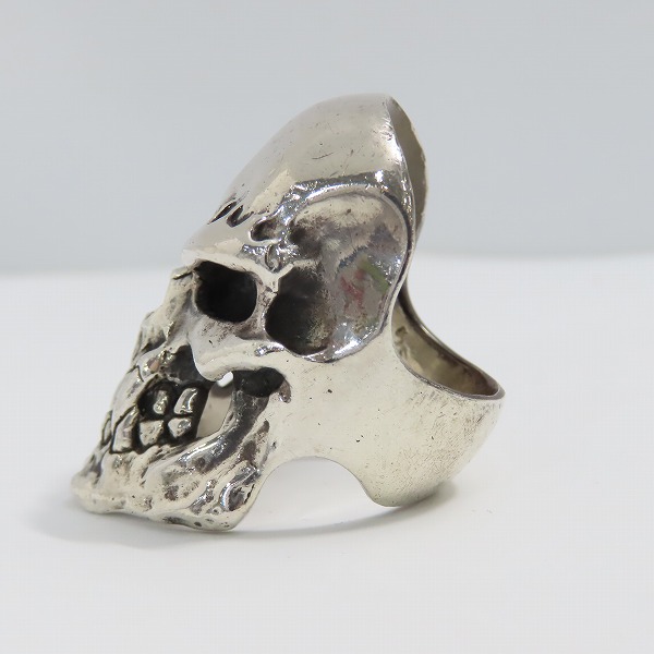 実際に弊社で買取させて頂いたCRAZY PIG/クレイジーピッグ PSYCHO S.O.B. SKULL RING サイコソブスカル リング 22-23号の画像 2枚目