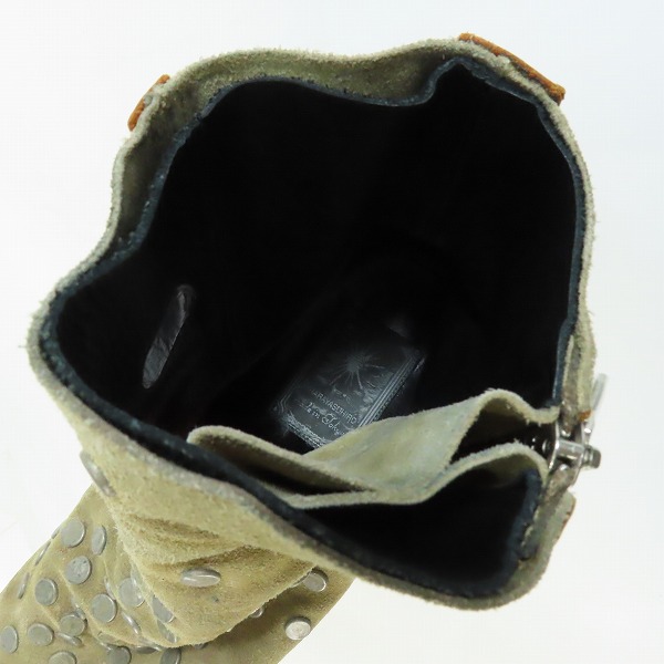 実際に弊社で買取させて頂いたMIHARAYASUHIRO/ミハラヤスヒロ スタッズ装飾サイドジップブーツ 23120600/26の画像 4枚目