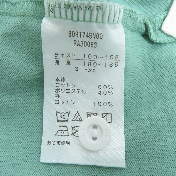 実際に弊社で買取させて頂いたCanterbury/カンタベリー SS ショートスリーブカラーラグビージャージ /RA30063/3Lの画像 4枚目