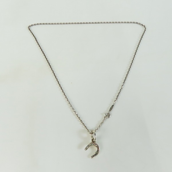 実際に弊社で買取させて頂いたHERMES/エルメス Ag925 ホースシュー/馬蹄チャーム ネックレスの画像 9枚目