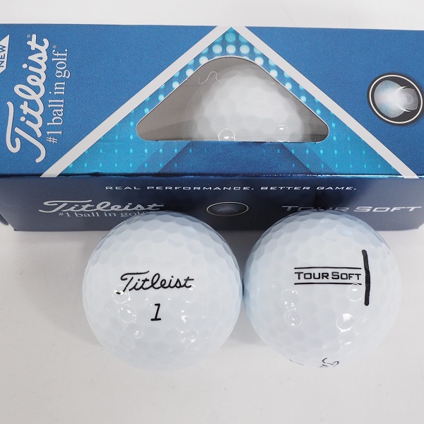 実際に弊社で買取させて頂いた【未使用】Titleist/タイトリスト PRO V1・VG3・TOUR SOFT ゴルフボール ホワイト 計15個/5スリーブの画像 5枚目
