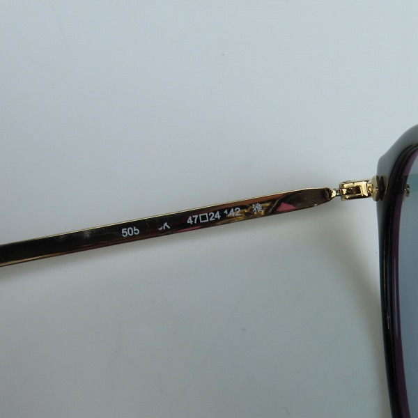 実際に弊社で買取させて頂いたOLIVER PEOPLES/オリバーピープルズ Limited Edition 雅 度入り メガネフレーム/アイウェア 505の画像 6枚目