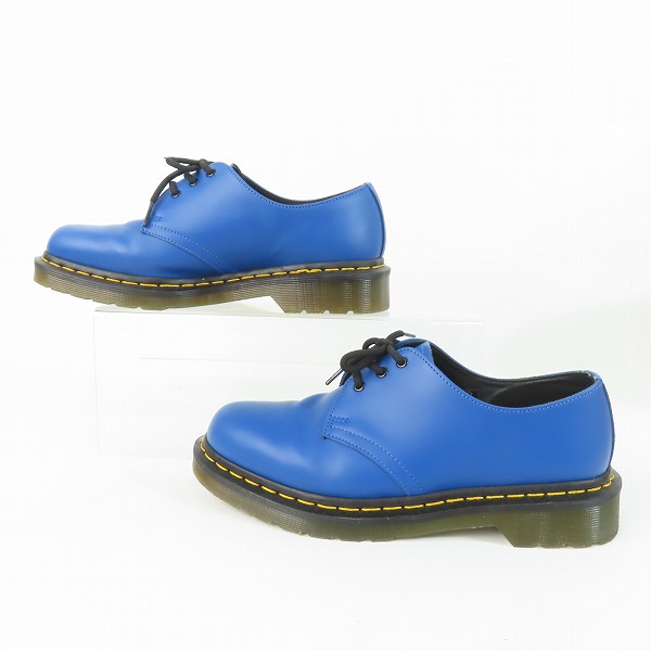 実際に弊社で買取させて頂いたDr.Martens/ドクターマーチン 3EYE BOOTS/3ホール ブーツ ブルー 1461/UK7の画像 3枚目