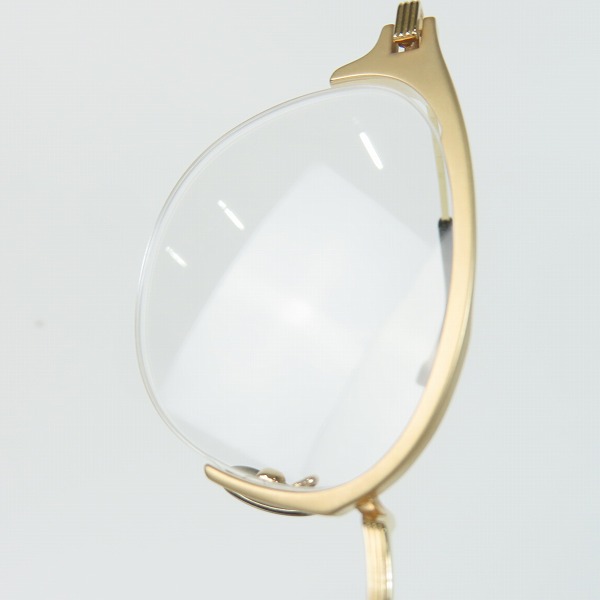 実際に弊社で買取させて頂いた999.9/フォーナインズ ハーフリム 眼鏡/メガネフレーム/アイウェア S-351Tの画像 8枚目