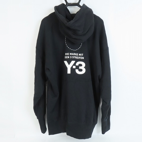 実際に弊社で買取させて頂いたY-3/ワイスリー adidas/アディダス×Yohji Yamamoto/ヨウジヤマモト M Stacked Logo Hoodie ロゴ パーカー DP0459/Lの画像 1枚目