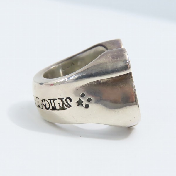 実際に弊社で買取させて頂いたTENDERLOIN/テンダーロイン ホースシューリング SV925 w/ダイヤ 12-14.5号の画像 3枚目