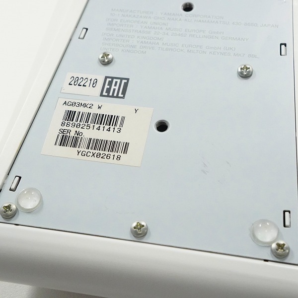 実際に弊社で買取させて頂いたYAMAHA/ヤマハ AG03 MK2 ライブストリーミングミキサー 通電確認済みの画像 6枚目