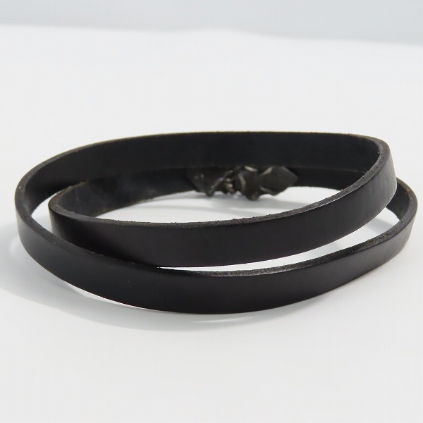 実際に弊社で買取させて頂いた【ジャンク】GIGOR/ジゴロウ ka-yu シルバー/レザー ブレスレットの画像 2枚目