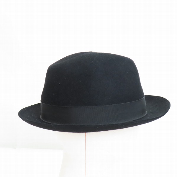 実際に弊社で買取させて頂いた【JPタグ】Dior Homme/ディオールオム 05AW GLAM期 中折れウールフェルトハット 5HH1095092/59の画像 3枚目
