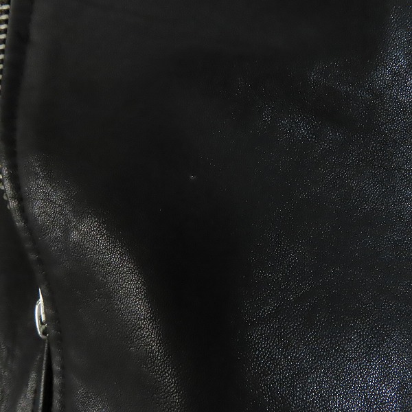 実際に弊社で買取させて頂いたDIESEL/ディーゼル 20AW ダブルライダースジャケット A00040/Lの画像 7枚目