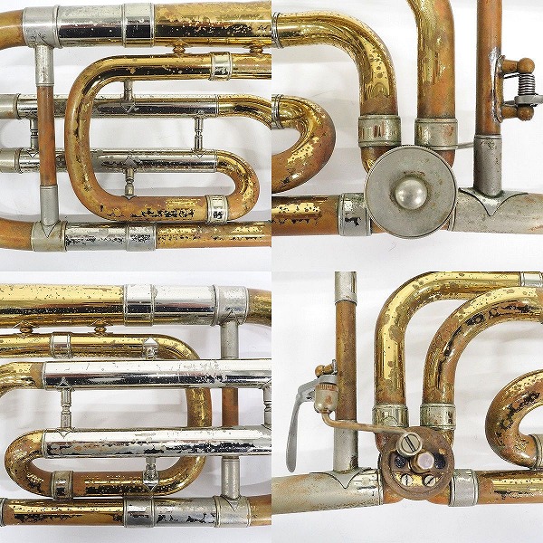実際に弊社で買取させて頂いた★【使用感有り】Vincent Bach/バック Stradivarius 50 トロンボーン ゴールド ハードケース付の画像 5枚目