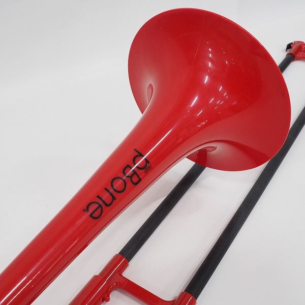 実際に弊社で買取させて頂いた★Jiggs pBONE/ピーボーン プラスチック製トロンボーン レッド ソフトケース付の画像 3枚目