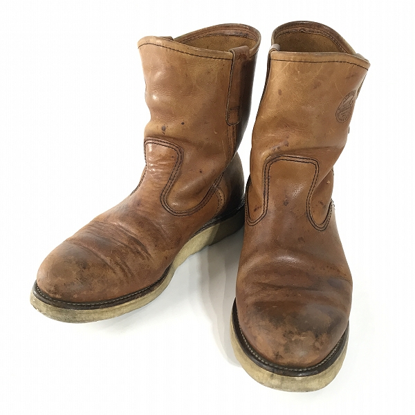 実際に弊社で買取させて頂いたRED WING/レッドウイング 90's 866 緑犬タグ アイリッシュセッター ペコスブーツ /9E