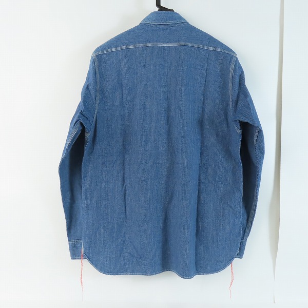 実際に弊社で買取させて頂いたSUGARCANE/シュガーケーン ワークシャツ ストライプ SC25120/Lの画像 1枚目