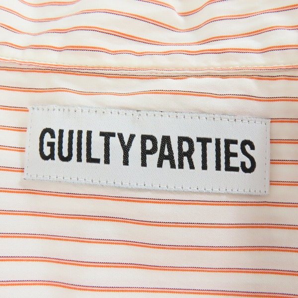 実際に弊社で買取させて頂いたWACKO MARIA/ワコマリア GUILTYPARTIES/ギルティーパーティーズ ストライプ オープンカラーシャツ/Mの画像 2枚目