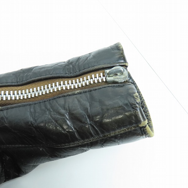 実際に弊社で買取させて頂いたLEWIS LEATHERS/ルイスレザー 80s ヴィンテージ NEVADA/ネバダ レザー ライダースジャケット/38の画像 6枚目