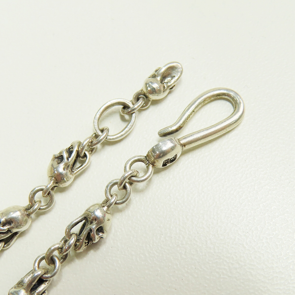 実際に弊社で買取させて頂いたSTANLEY GUESS/スタンリーゲス スカルリンク ネックレスの画像 2枚目