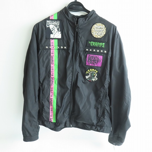 実際に弊社で買取させて頂いたHYSTERIC GLAMOUR/ヒステリックグラマー THE CRAMPS STUDS＆PATCHリメイク スタンドカラージャケット/L