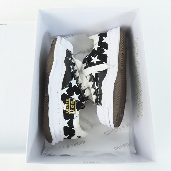 実際に弊社で買取させて頂いたMaison MIHARA YASUHIRO×atmos/メゾンミハラヤスヒロ×アトモス BLAKEY STAR スニーカー C09FW710/38の画像 7枚目