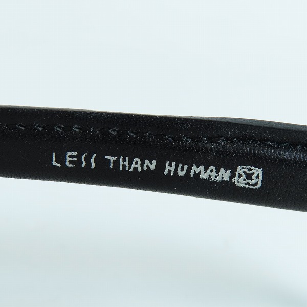 実際に弊社で買取させて頂いたless than human/レスザンヒューマン アイウエア/メガネフレーム テンプル 革ケース付の画像 7枚目