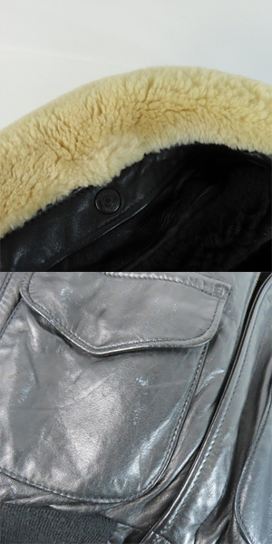 実際に弊社で買取させて頂いたSchott/ショット A-2 レザーフライトジャケット/40の画像 9枚目