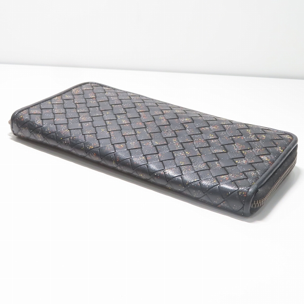 実際に弊社で買取させて頂いたBOTTEGA VENETA/ボッテガヴェネタ イントレチャート ラウンドファスナーウォレット/長財布の画像 2枚目