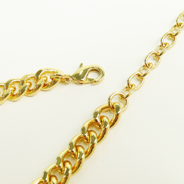 実際に弊社で買取させて頂いたDior/ディオール ラインストーン ロゴ チェーン ネックレス チョーカーの画像 5枚目