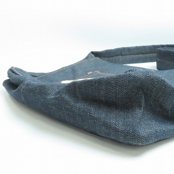 実際に弊社で買取させて頂いたEVISU/エヴィス デニム カモメ プリント メッセンジャー/ショルダーバッグの画像 3枚目