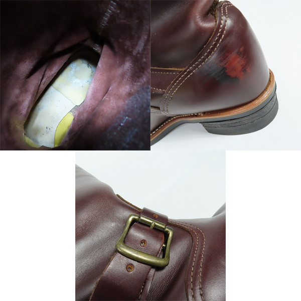実際に弊社で買取させて頂いたCHIPPEWA/チペワ CORDOVAN/コードバン エンジニアブーツ 91068/9Eの画像 8枚目