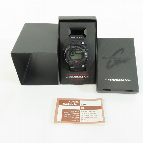 実際に弊社で買取させて頂いたG-SHOCK/Gショック FROGMAN/フロッグマン DW-8200Z-1T【動作未確認】の画像 6枚目
