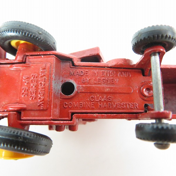 実際に弊社で買取させて頂いたMATCHBOX/マッチボックス No.65 CLAAS COMBINE HARVESTER/コンバイン ハーベスタ ミニカーの画像 6枚目