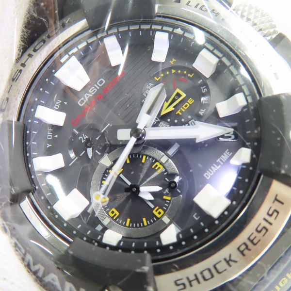 実際に弊社で買取させて頂いた【未使用】G-SHOCK/Gショック MASTER OF G FROGMAN/フロッグマン Bluetooth 電波ソーラー GWF-A1000-1A2JFの画像 6枚目