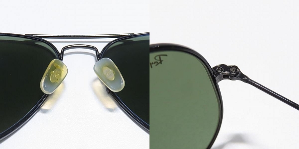 実際に弊社で買取させて頂いたRay-Ban/レイバン AVIATOR LARGE MEATAL アビエーター 偏光レンズ サングラス/アイウェア RB3025 002の画像 4枚目