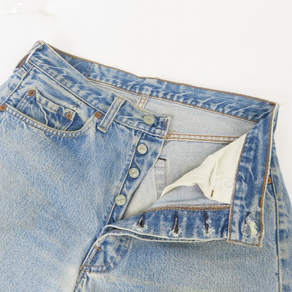 実際に弊社で買取させて頂いたLEVI'S/リーバイス 501 ボタン裏524/81年製 赤耳 スモールe デニムパンツ/W32L36の画像 5枚目