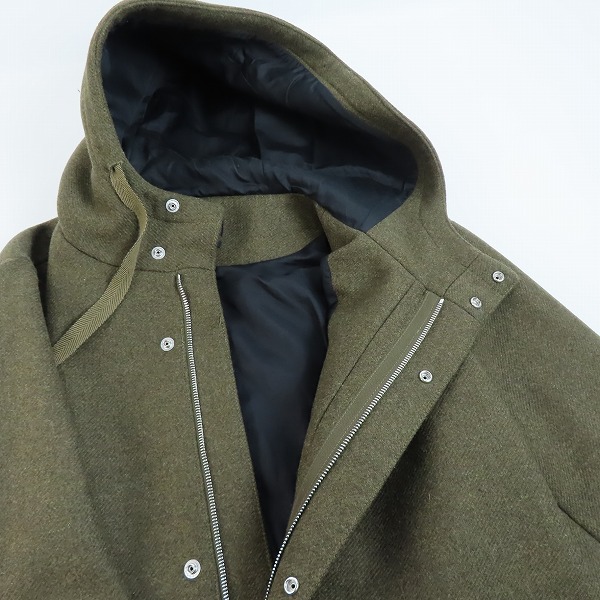 実際に弊社で買取させて頂いたA.P.C./アーペーセー 比翼 ステンカラーコート 24206-1-34901/Sの画像 4枚目