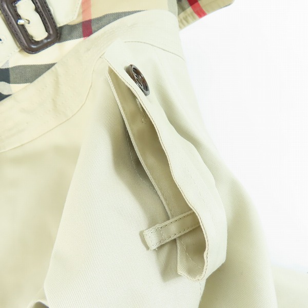 実際に弊社で買取させて頂いたBURBERRY LONDON/バーバリーロンドン ノヴァチェック トレンチコート/48Rの画像 5枚目