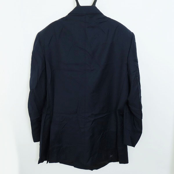 実際に弊社で買取させて頂いたdunhill/ダンヒル dロゴボタン 紺ブレザー ダブルジャケット 56の画像 1枚目