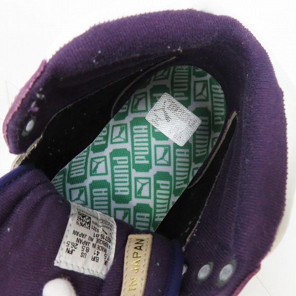 実際に弊社で買取させて頂いたatmos×Puma/アトモス×プーマ Suede VTG Aged Made In Japan/383719-01/26.5の画像 4枚目