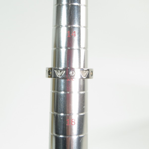 実際に弊社で買取させて頂いたEMPORIO ARMANI/エンポリオアルマーニ ロゴ リング 16号の画像 8枚目